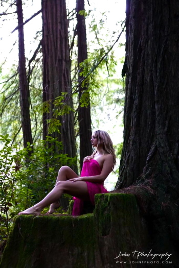 Heather Hoffman in the woods