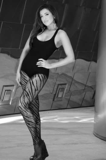 Karina Alexandra wearing black mesh panties