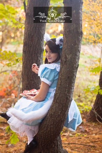 Princess Alice sitting on a tree